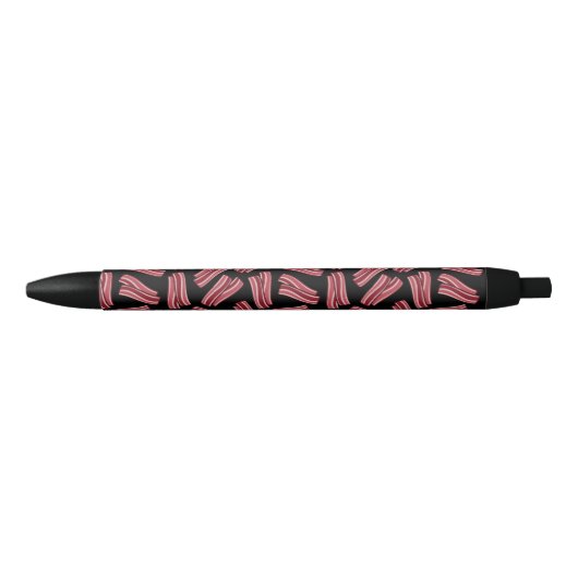 Bacon Strips Patroon Zwarte Inkt Pen (Voorkant)