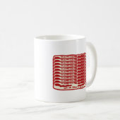 Bacon strips voor Bacon liefhebbers Koffiemok (Voorkant rechts)
