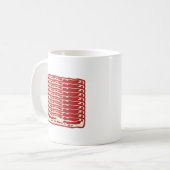 Bacon strips voor Bacon liefhebbers Koffiemok (Voorkant links)