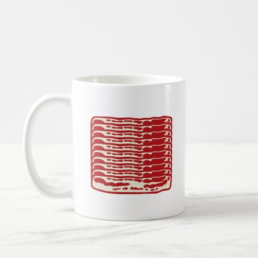Bacon strips voor Bacon liefhebbers Koffiemok (Links)