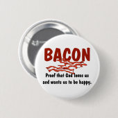 Bacon T-shirts en cadeautjes. Ronde Button 5,7 Cm (Voorkant /achterkant)