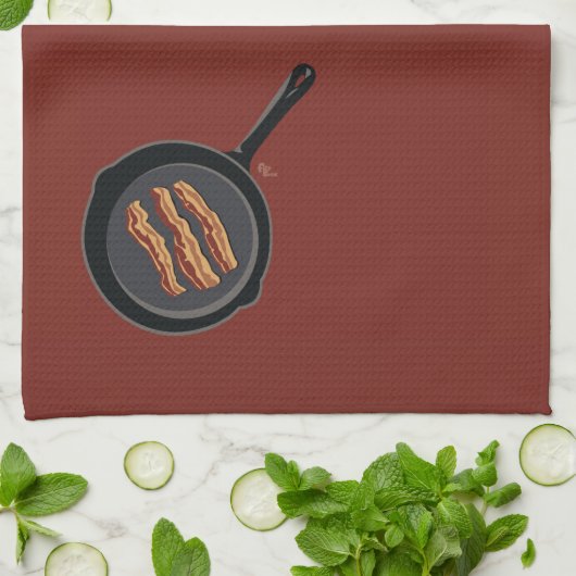 Bacon Towel Theedoek (Gevouwen)