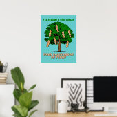 Bacon Tree Funny Print Poster Sign Humor (Thuiskantoor)