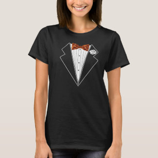 Bacon Tuxedo Bow T Shirt Lange hoes