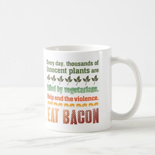 Bacon Vegetarian Koffiemok (Rechts)