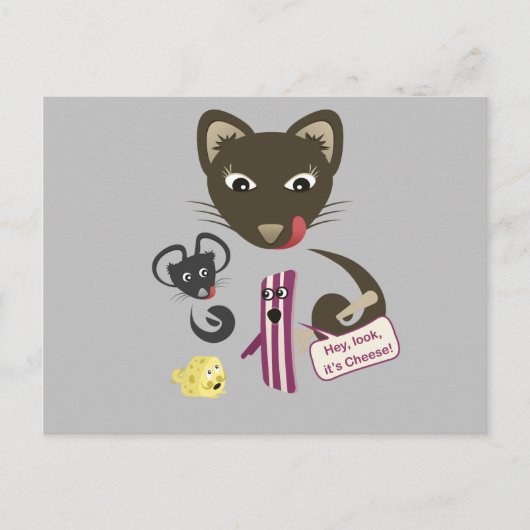 Bacon verenigt vrienden en foes briefkaart (Voorkant)