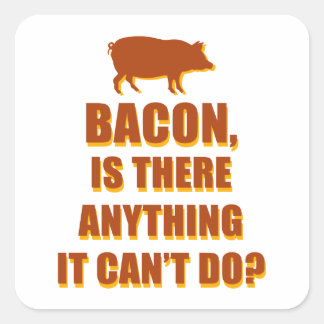 Bacon Vierkante Sticker