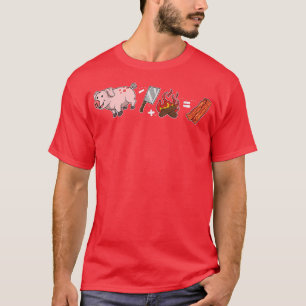 Bacon Vlees VarkensVarken Mes Kamperen Koken Bacon T-shirt