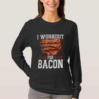 Bacon vleesliefhebber is een workout voor bacon t-shirt