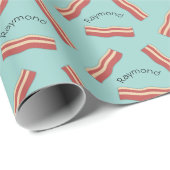 Bacon voegt een naam-omslagpapier toe cadeaupapier (Rol Hoek)