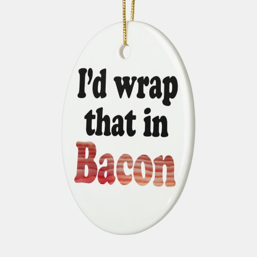 Bacon Wrap Keramisch Ornament (Links)