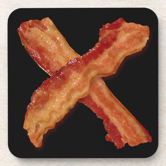 Bacon X O X LOVE Bier Onderzetter (Voorkant)