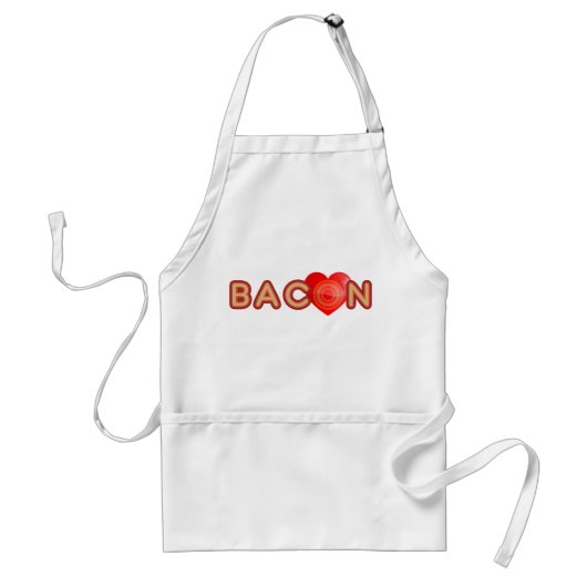Bacon X O X LOVE Standaard Schort (Voorkant)