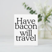 Bacon zal Typografie reizen Briefkaart (Staand voorkant)