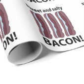 Bacon Zoet En Zout Spekreepjes Cadeaupapier (Rol Hoek)