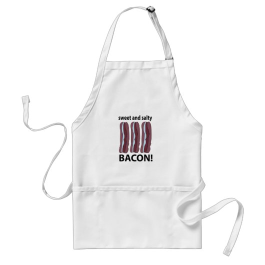 Bacon zoete en zoute bacon standaard schort (Voorkant)