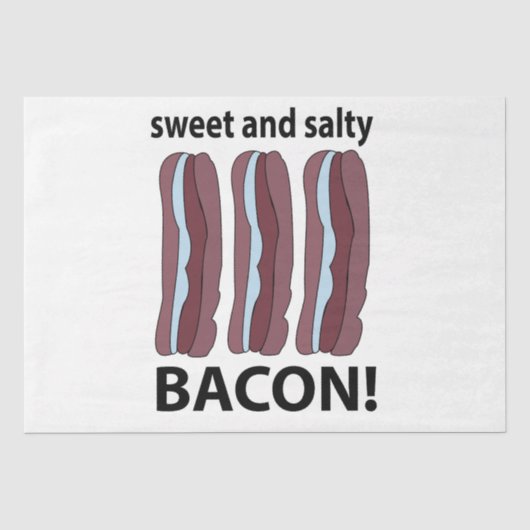 Bacon zoete en zoute bacon tissuepapier (Voorkant)
