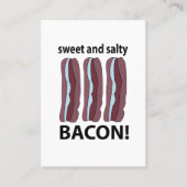 Bacon zoete en zoute bacon visitekaartje (Voorkant)