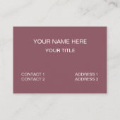 Bacon zoete en zoute bacon visitekaartje (Achterkant)