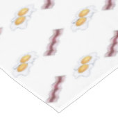 Baconbandjes en gedroogde eieren ontbijtvoedsel tafelkleed (Gekanteld)