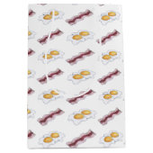 Baconbandjes en gefrituurde eieren ontbijtkoeken medium cadeauzakje (Voorkant)