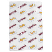 Baconbandjes en gefrituurde eieren ontbijtkoeken medium cadeauzakje (Achterkant)