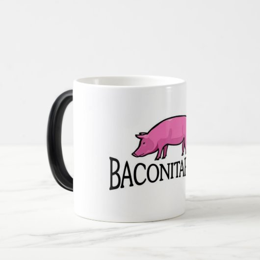 Baconitaire mok (Voorkant links)