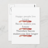baconlogicwithbacon briefkaart (Voorkant / Achterkant)