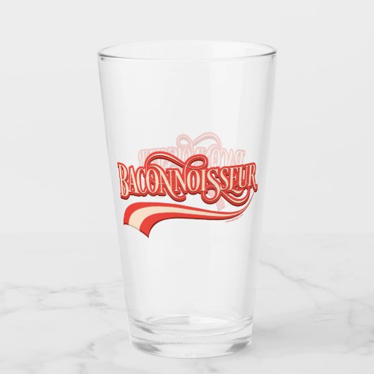 Baconnoisseur (baconlover) glas (Voorkant)