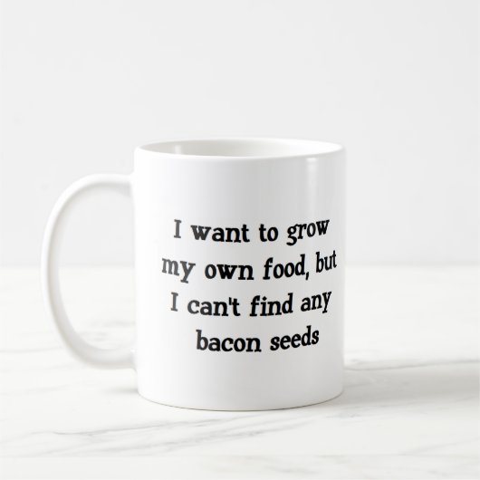 baconzaden groeien koffiemok (Links)