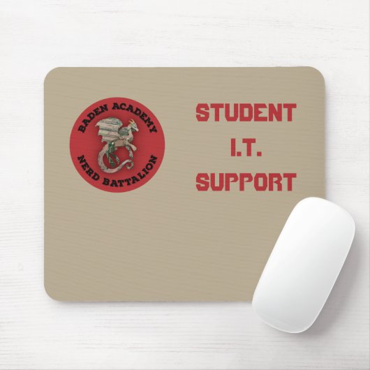 BACS "Student I.T. Support" Mousepad (alleen Nerds Muismat (Met muis)