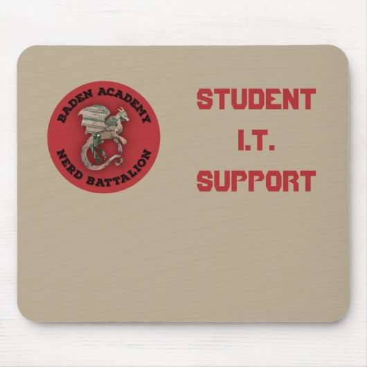 BACS "Student I.T. Support" Mousepad (alleen Nerds Muismat (Voorkant)