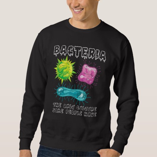 Bacteria Culture Microbiology Biologist Lab Bacter Trui (Voorkant)