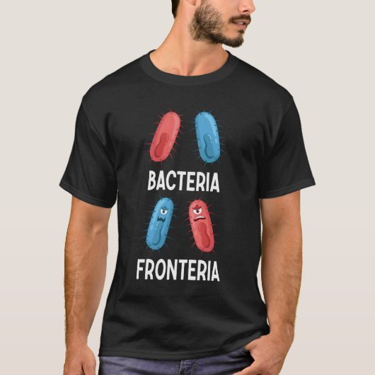 Bacteria Fronteria Bacteriologie T-shirt (Voorkant)