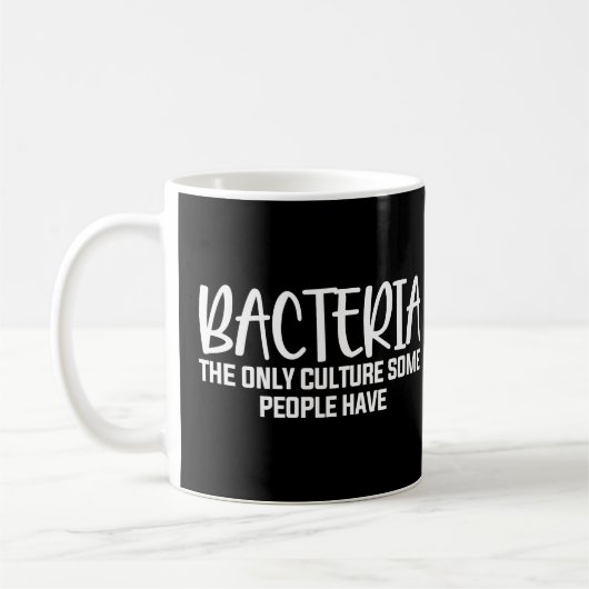Bacteria Funny Microbiology Gezegde Koffiemok (Links)
