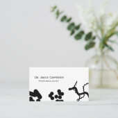 Bacteria Medical Micro Black & White Visitekaartje (Staand voorkant)