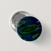 Bacteria Microbes Ronde Button 3,2 Cm (Voorkant /achterkant)