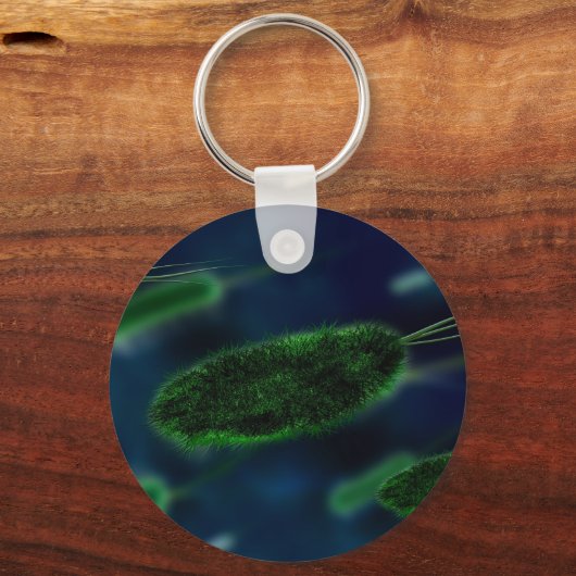 Bacteria Microbes Sleutelhanger (Voorkant)