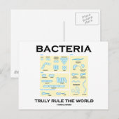 Bacteria regelt de wereld echt (morfologie) briefkaart (Voorkant / Achterkant)