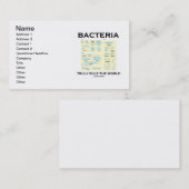 Bacteria regelt de wereld echt (morfologie) visitekaartje (Voorkant / Achterkant)
