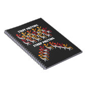 Bacteria Science Strep Meeting Microbiology Notitieboek (Rechterzijde)