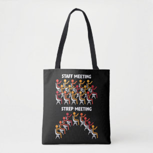 Bacteria Science Strep Meeting Microbiology Tote Bag