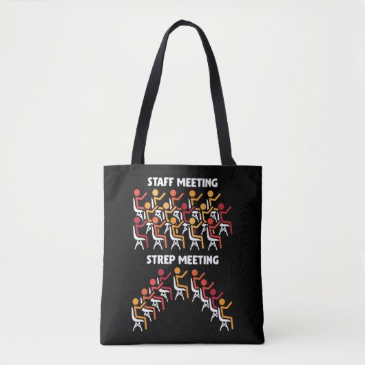 Bacteria Science Strep Meeting Microbiology Tote Bag (Voorkant)