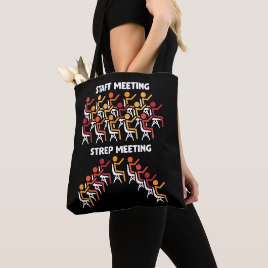 Bacteria Science Strep Meeting Microbiology Tote Bag (Dichtbij)