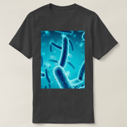 BACTERIA SLIDE MICROSCOPIC Biology Science Illustr T-shirt (Design voorkant)