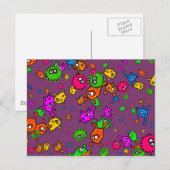 Bacteria Wallpaper Briefkaart (Voorkant / Achterkant)