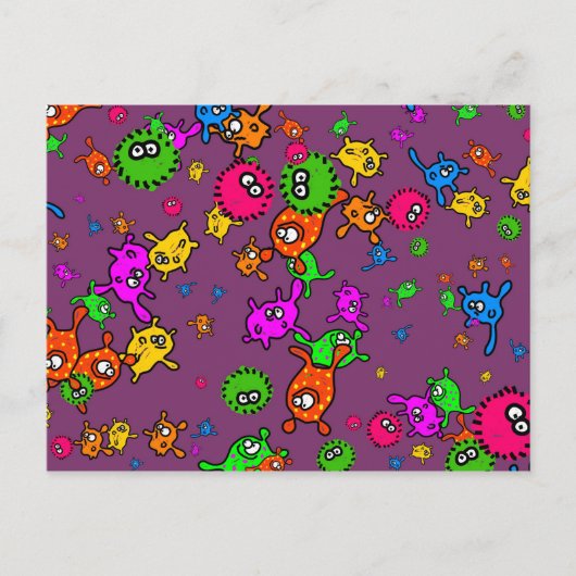 Bacteria Wallpaper Briefkaart (Voorkant)