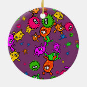 Bacteria Wallpaper Keramisch Ornament (Achterkant)