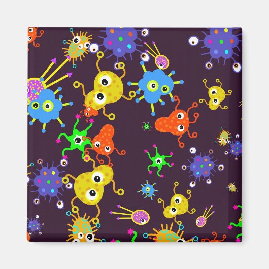 Bacteria Wallpaper Magneet (Voorkant)
