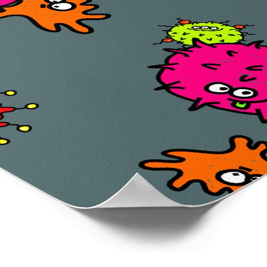 Bacteria Wallpaper Poster (Hoek)